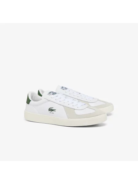 Lacoste Skórzane Sneakersy Baseshot Pro biały