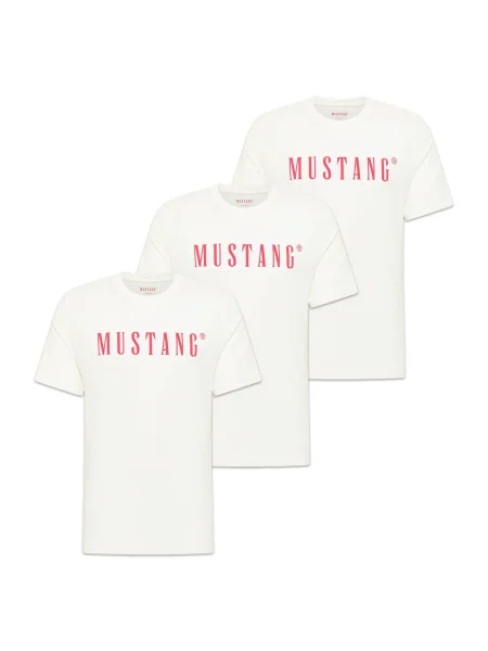 MUSTANG Tričko krvavě červená bílá