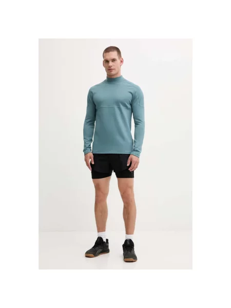 Under Armour longsleeve treningowy Cold Weather Grid gładki zielony