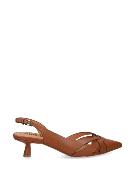 Pantofi cu toc Bibi Lou slingback maro