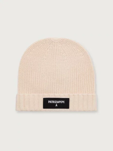 Patrizia Pepe beanie pentru femei bej