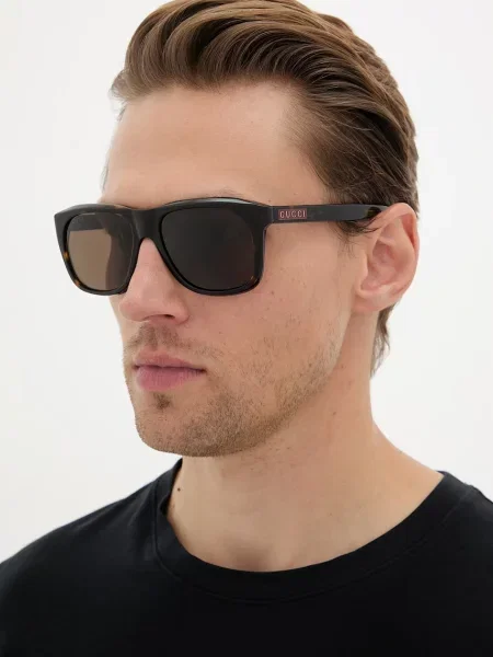 Gucci ochelari de soare pătrați pentru bărbați maro