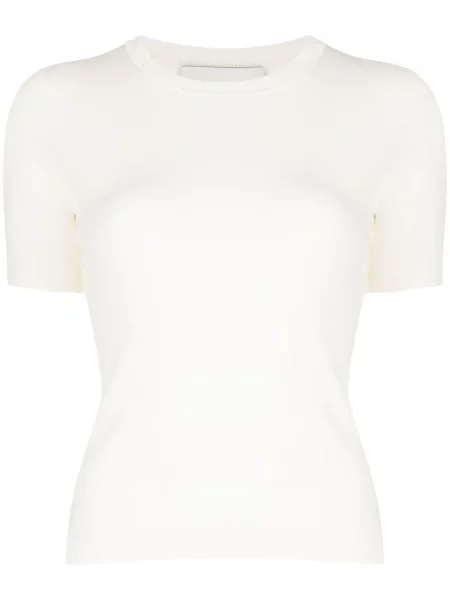 Krótki top 3.1 Phillip Lim z krepy biały