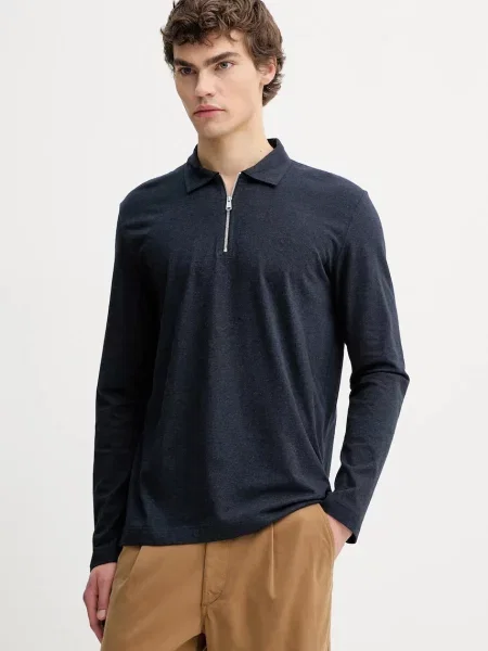 Marc O'Polo majica z dolgimi rokavi modra