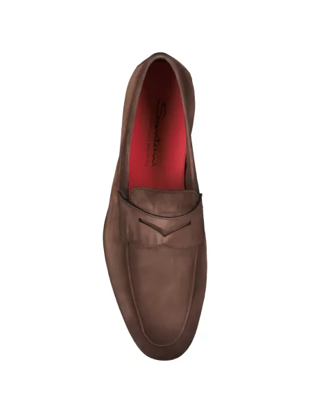 Pantofi loafer Santoni maro