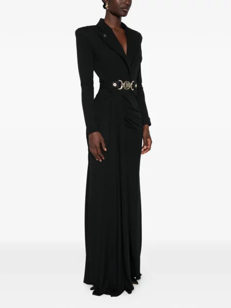 Rochie maxi Babylone Paris cu volane negru