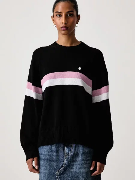 Guess Jeans pulover pentru femei din negru