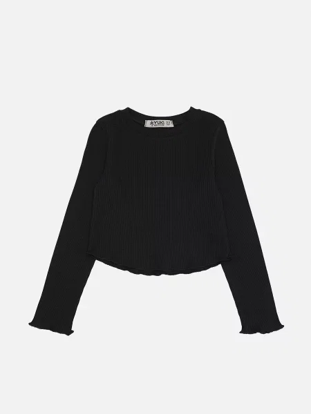 Дитячий Лонгслів YUKI чорний