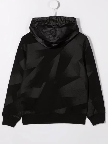 Bluza z kapturem dziecięca Stone Island czarna