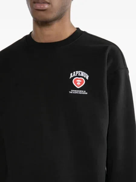 Hanorac Aape By A Bathing Ape cu petice negru