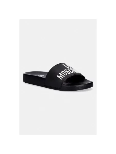 Klapki Love Moschino czarne