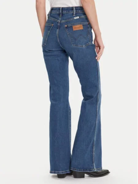 Wrangler Jeans hlače Montana Mornarsko Bootcut Fit modra