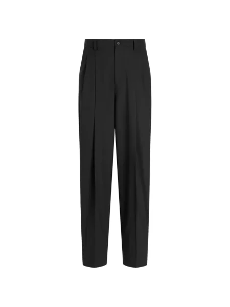 Pantaloni Dolce & Gabbana de lână maro
