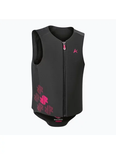 Детска предпазна жилетка Komperdell Ballistic Flex Fit Pro Jr black/pink черно