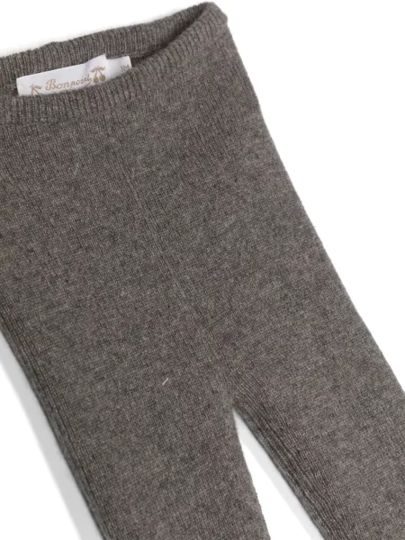 Legginsy dziecięce Bonpoint brązowe