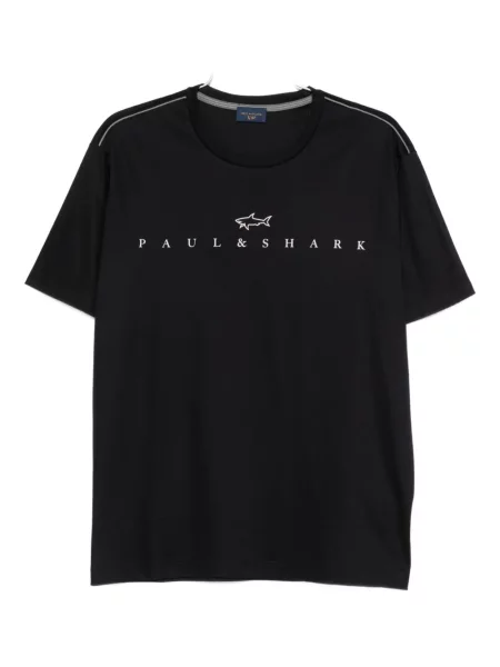 Tricou Paul & Shark cu imagine negru