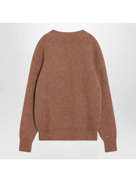 Sweter Saint Laurent brązowy