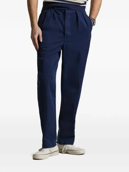 Ριγέ δερμάτινος κάλτσες Polo Ralph Lauren με κορδόνι μαύρο