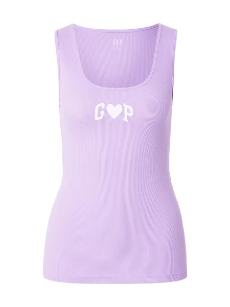 GAP Top mov lavandă alb