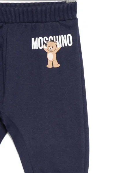 Spodnie dziecięce Moschino niebieskie