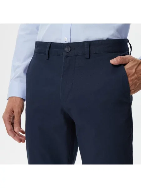 Lacoste Spodnie Slim Fit granatowe