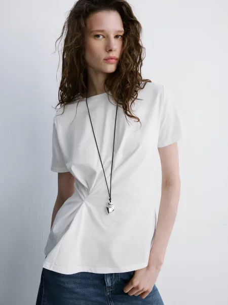 MANGO Tricou KIWIX' alb
