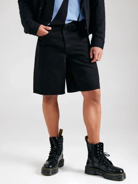Volcom Džínsové šortky Billow čierna
