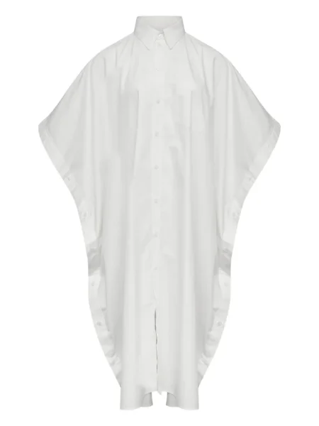 Sukienka midi Mm6 Maison Margiela do kolan garniturowa biała