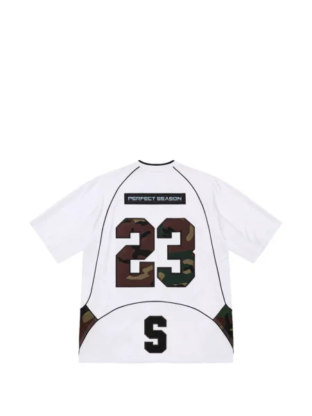 Tricou Supreme cu imagine cu model camuflaj alb