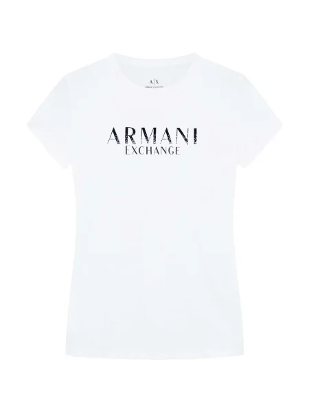 ARMANI EXCHANGE Tričko čierna biela