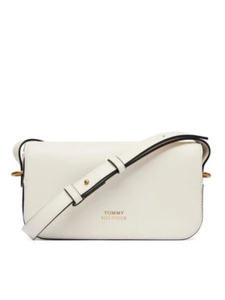 TOMMY HILFIGER Taška cez rameno krémová béžová