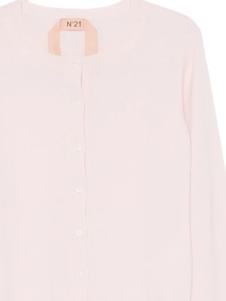 Cardigan N°21 cu broderie roz