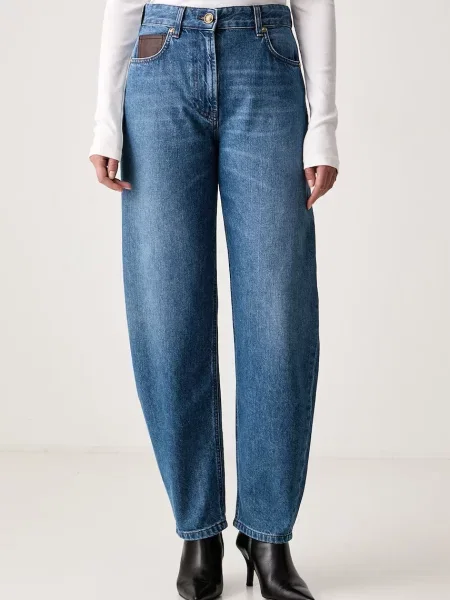 Luisa Spagnoli blugi relaxed fit pentru femei Onega albastru
