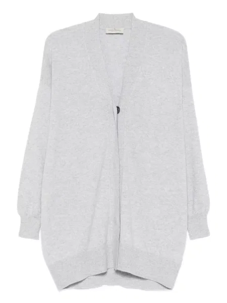 Cardigan Bruno Manetti cu decolteu în V gri