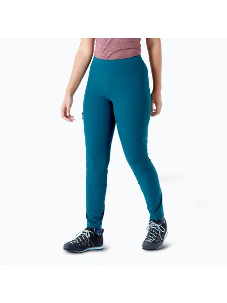 Pantaloni softshell pentru femei Rab Elevation sagano