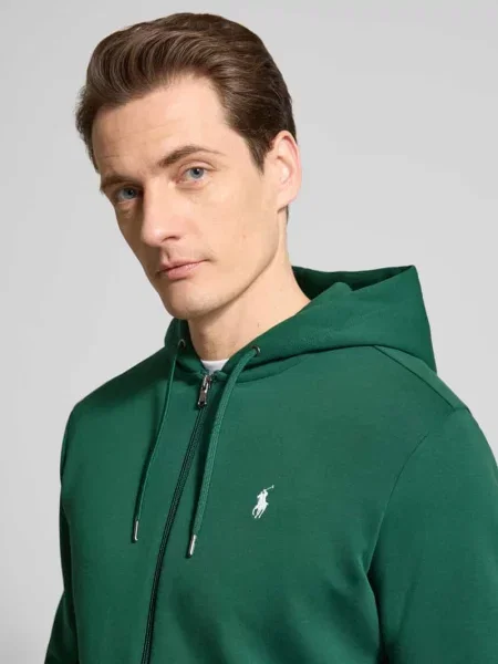 Bluza rozpinana o kroju regular fit z mieszanki bawełny Polo Ralph Lauren zielona
