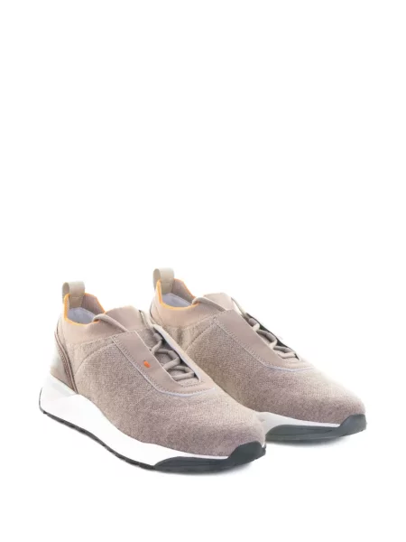 Sneakerși Santoni tricotate maro