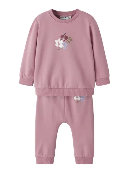 NAME IT Trening NBFVRillie verde mentă / mauve / roșu bordeaux alb
