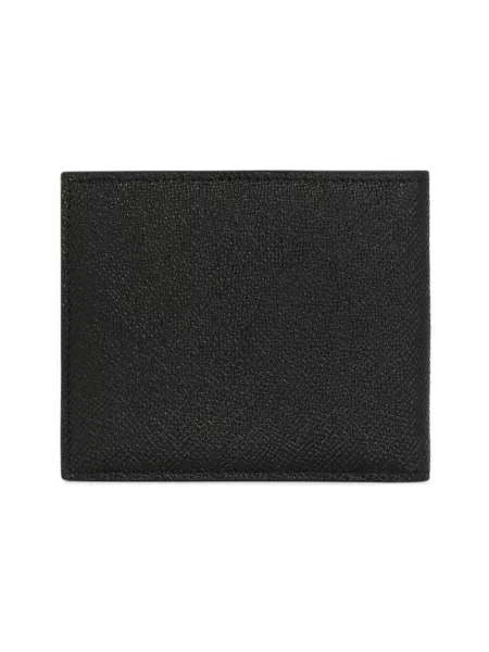 Portfel Dolce And Gabbana skórzany z logo klasyczny czarny