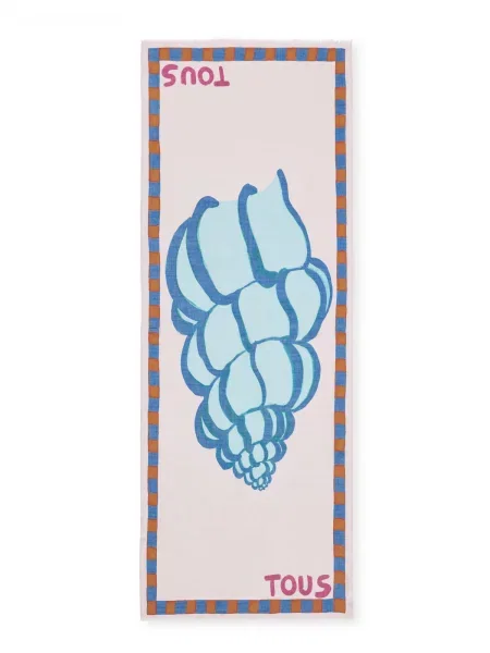 TOUS Шарф Замша/текстиль рожевий