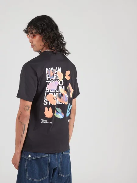Only & Sons Tričko ONSBLOOM orgovánová / marhuľová / čierna biela