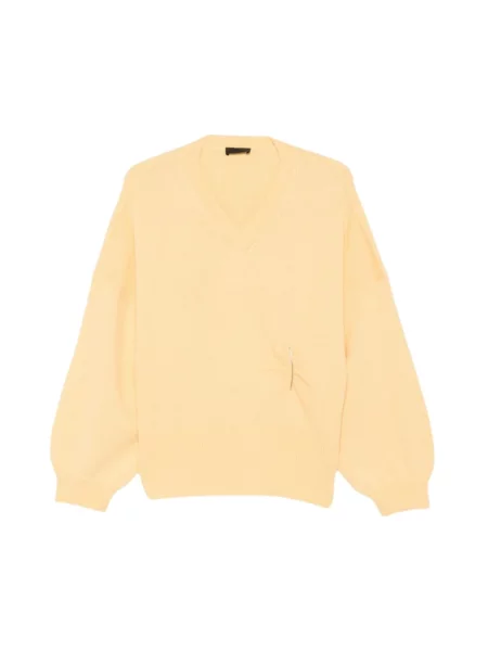 Sweter Liu Jo wełniany żółty
