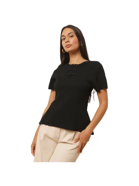 Top La Modeuse negru