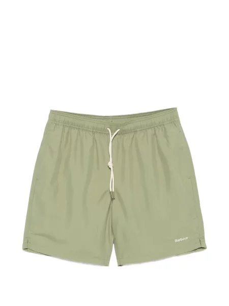 Slip de baie Barbour cu autograf cu cordon verde
