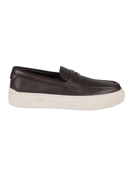 Półbuty Ferragamo skórzane brązowe