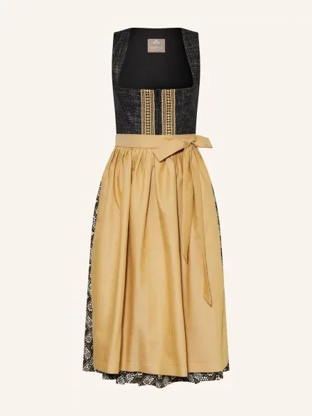 Berwin & Wolff Sukienka Bawarska schwarz czarna