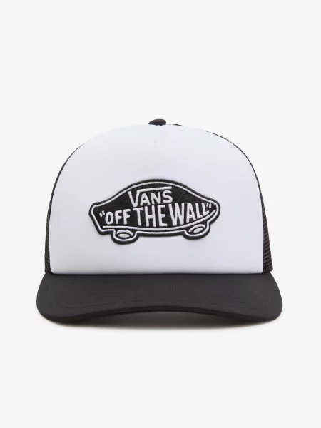 Pánska šiltovka Vans Classic Patch Curved Bill Trucker cap black/white čierna