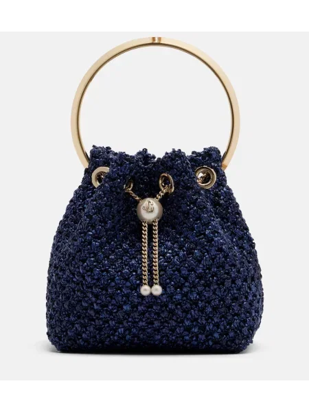 Geantă bucket Jimmy Choo albastru