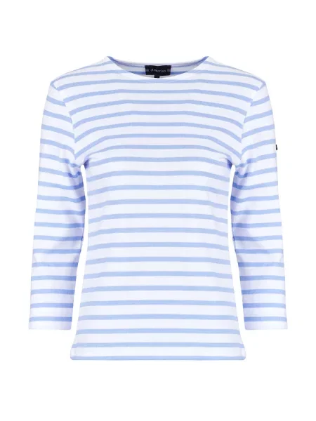 Majica z dolgimi rokavi Armor Lux z dolgimi rokavi modra