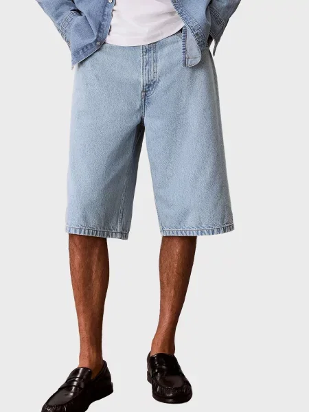 Короткі джинсові шорти Calvin Klein Jeans сині